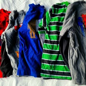 Five long sleeved t shirts